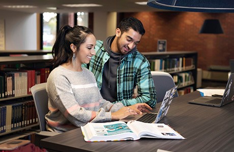 photo: Drake University's Cowles Library interior