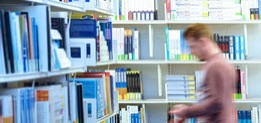 Student in the University of Suffolk Library