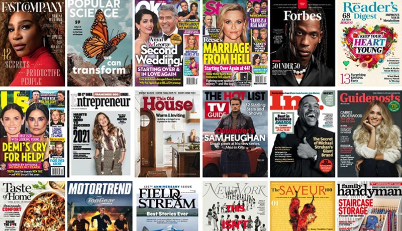 Illustration: Selection of digital magazines