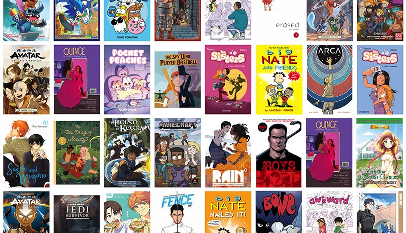 Illustration : sélection de bandes dessinées numériques