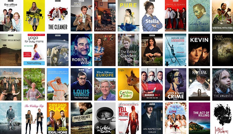 Abbildung: Auswahl an Streaming-Filmen und Fernsehserien