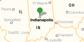 Carte de l'Indiana Historical Society