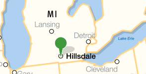 Carte de Hillsdale College