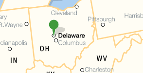 Carte de l'Ohio Wesleyan University