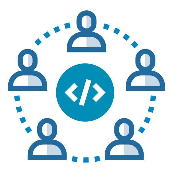Symbol: Kollektives Fachwissen von Menschen