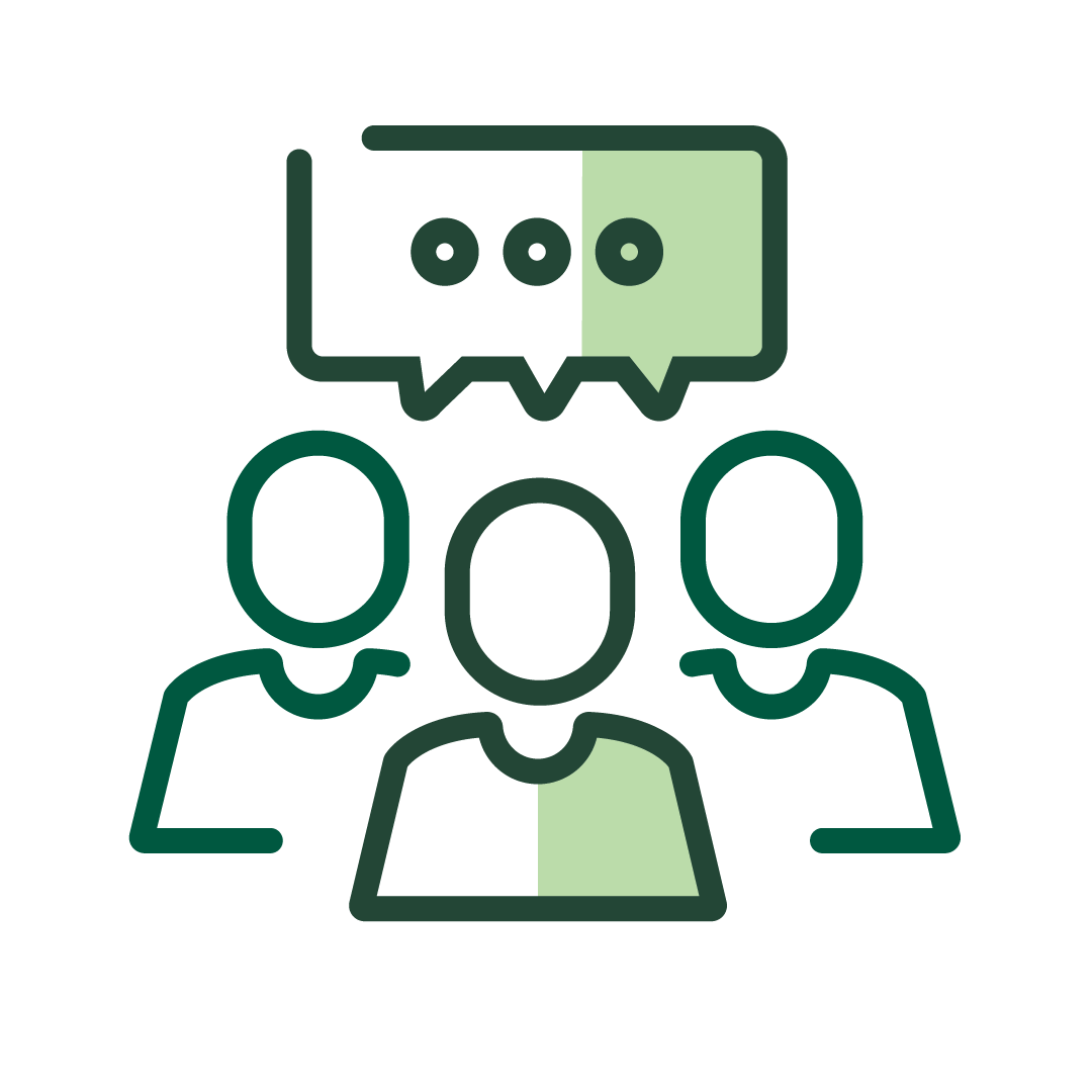 Icon: Group of three individuals